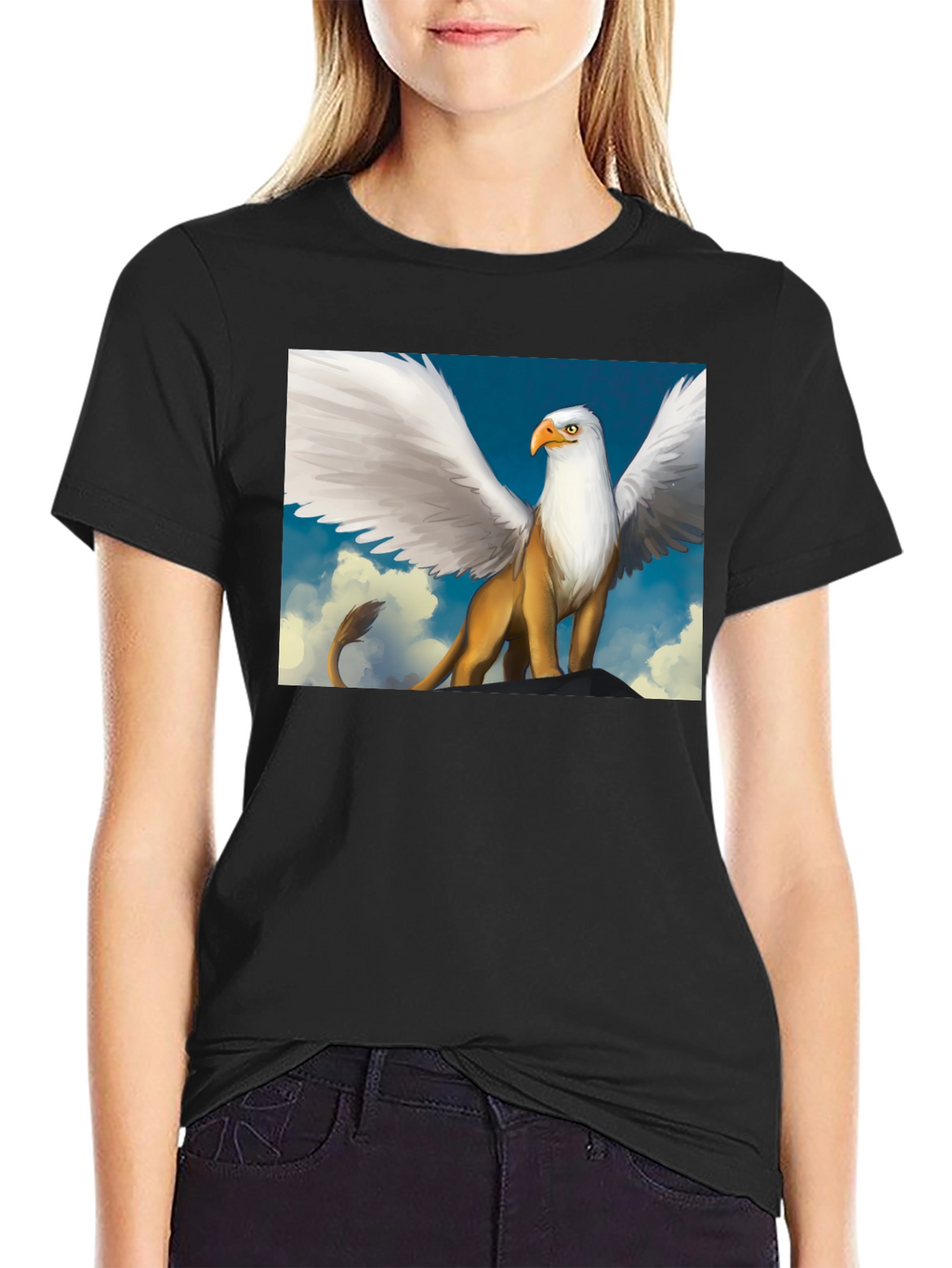 Griffin Graphic Tee - Mythical Creature Shirt