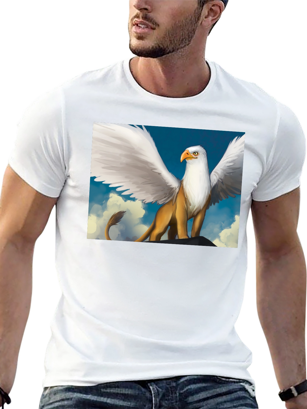 Griffin Graphic Tee - Mythical Creature Shirt