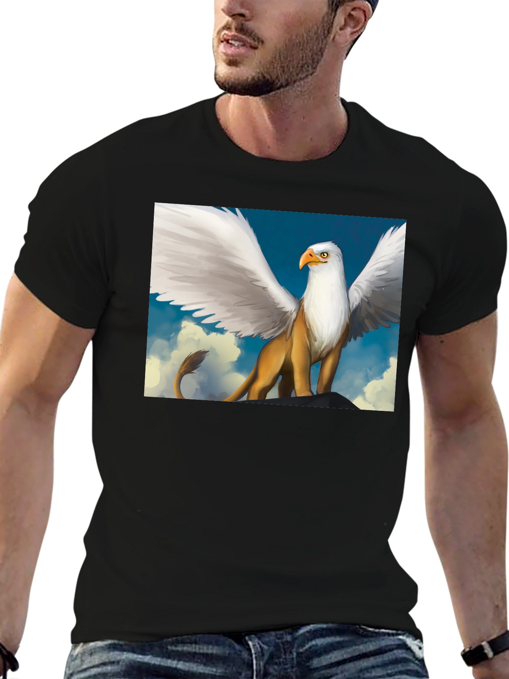 Griffin Graphic Tee - Mythical Creature Shirt