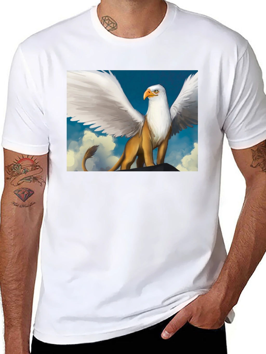 Griffin Graphic Tee - Mythical Creature Shirt