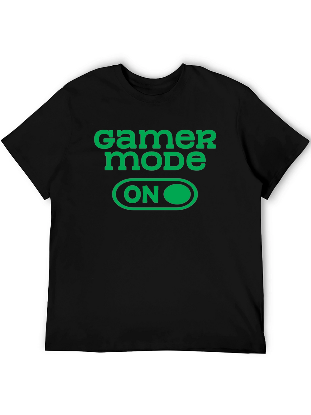 Gamer Mode ON Graphic Tee - Black Cotton T-Shirt