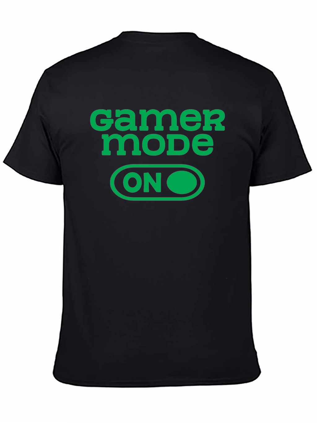 Gamer Mode ON Graphic Tee - Black Cotton T-Shirt