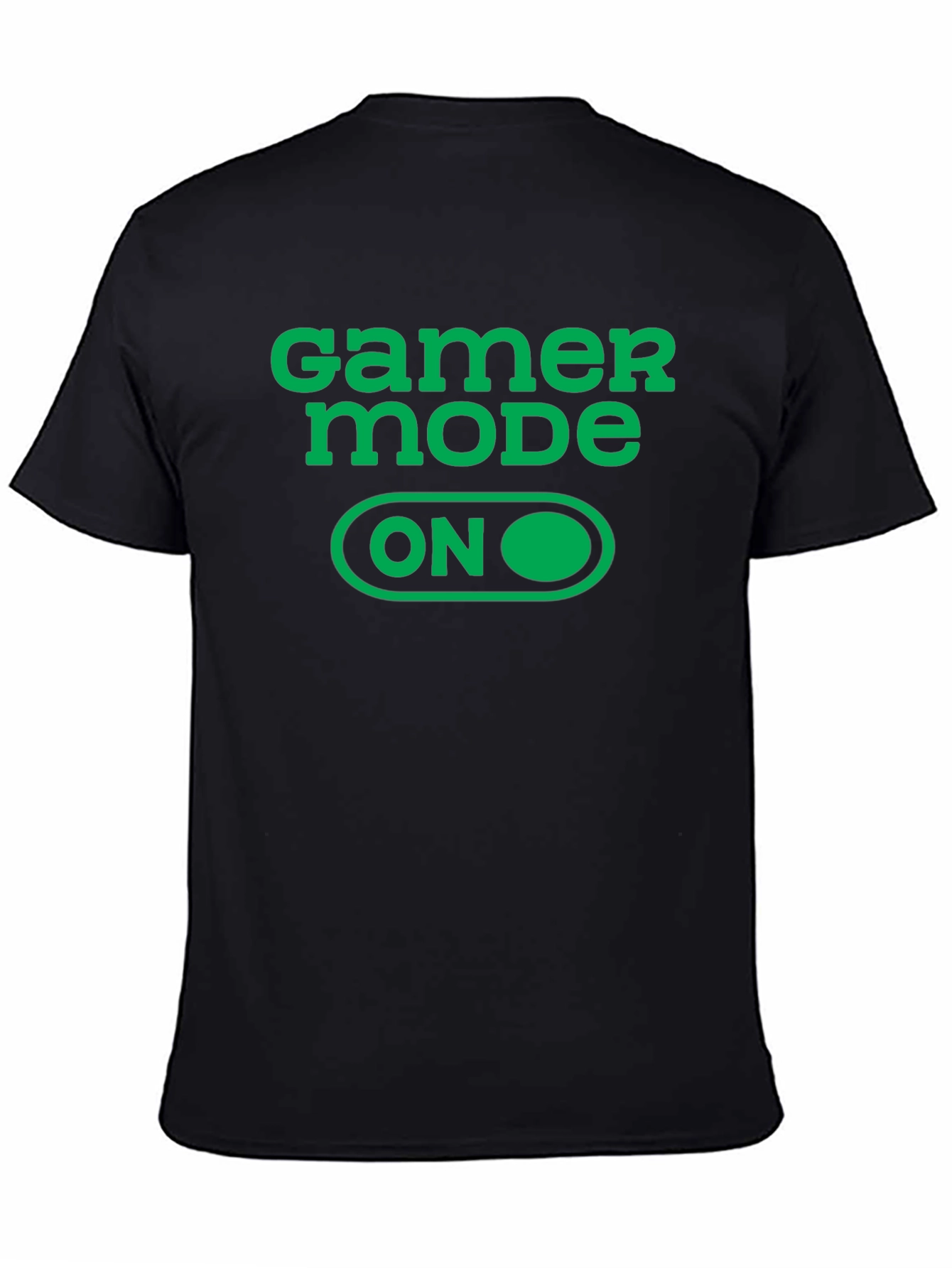 Gamer Mode ON Graphic Tee - Black Cotton T-Shirt