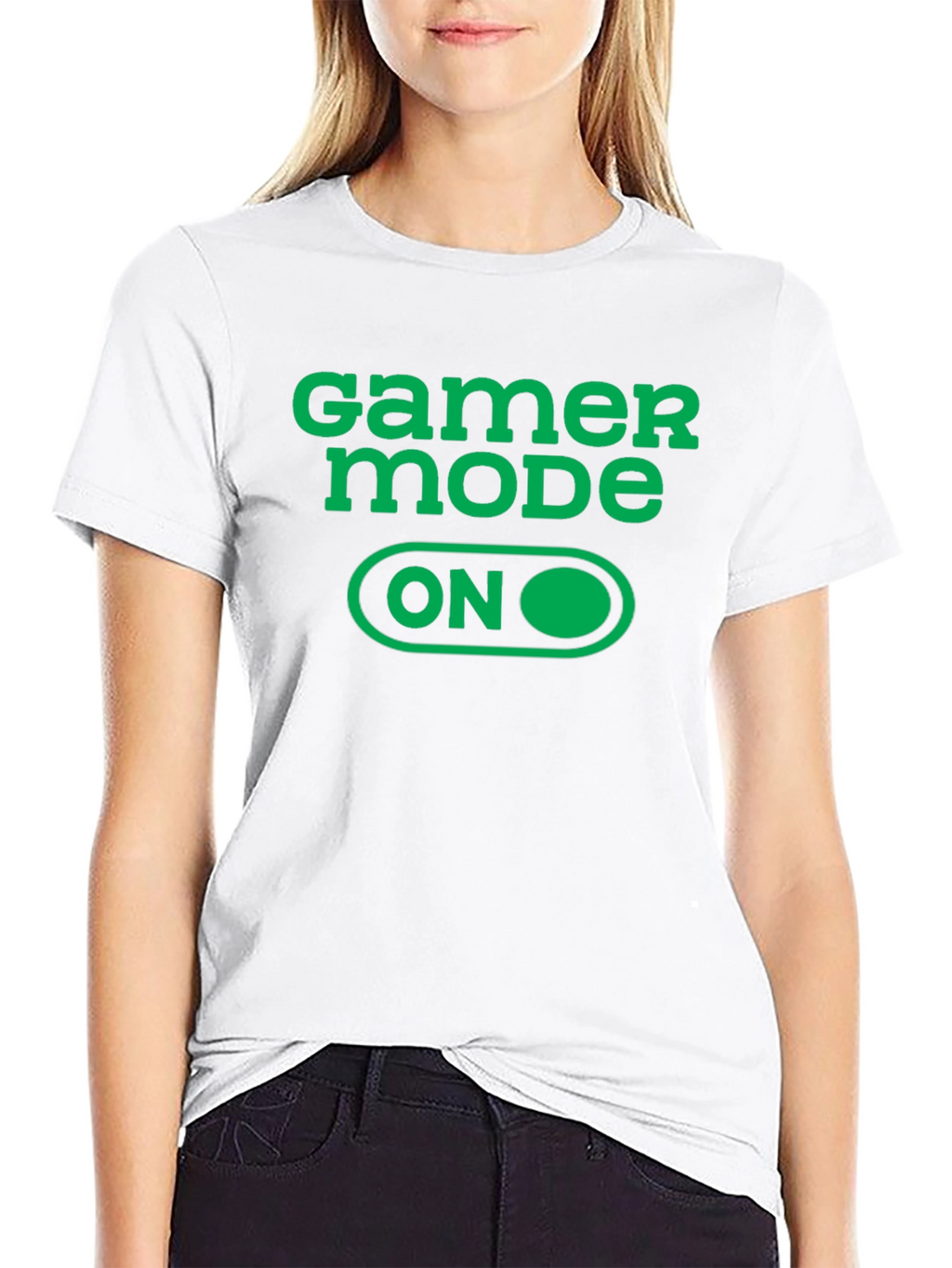 Gamer Mode ON Graphic Tee - Black Cotton T-Shirt