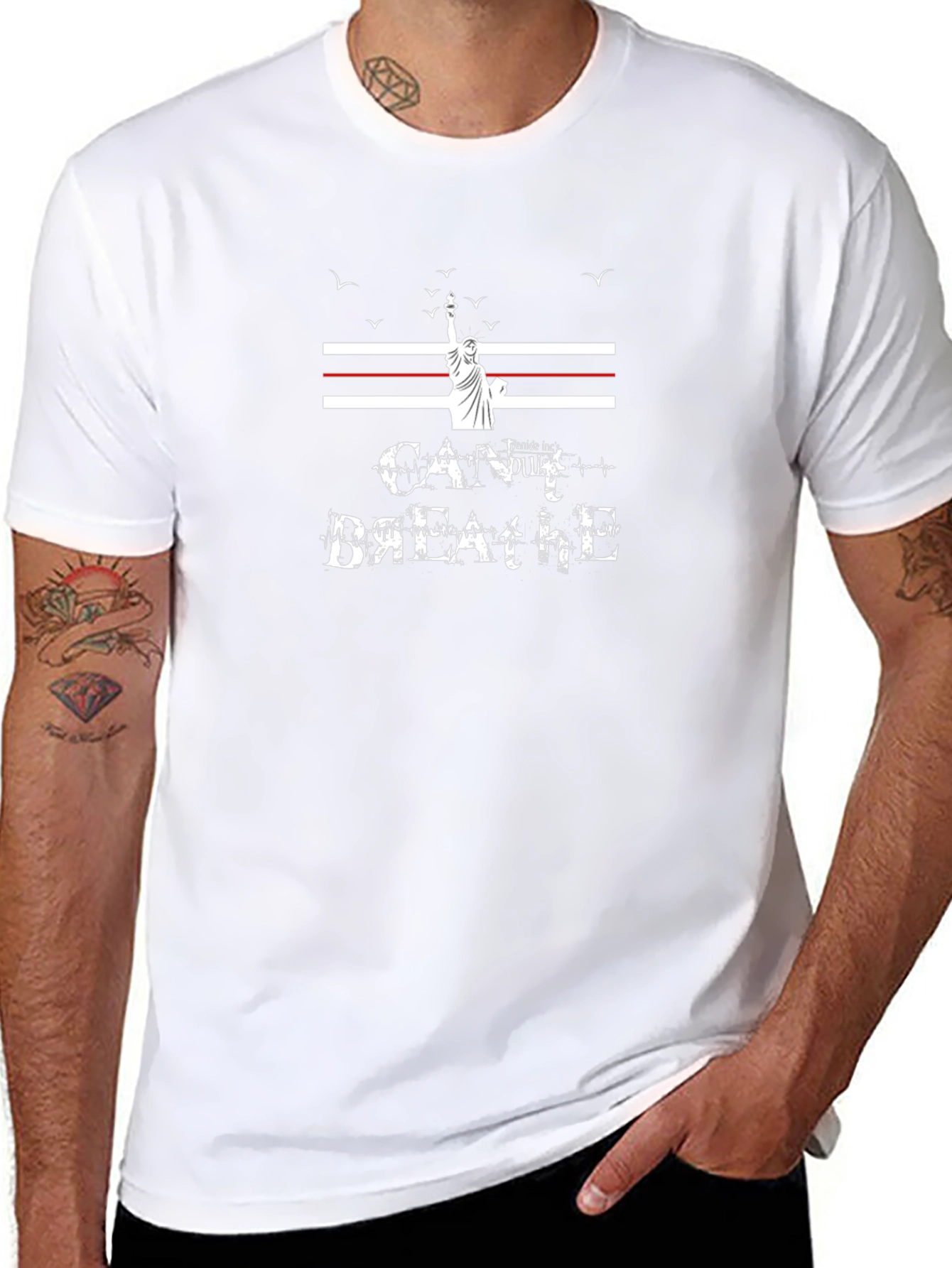 Statement T-Shirt - Cant Breathe Liberty Design