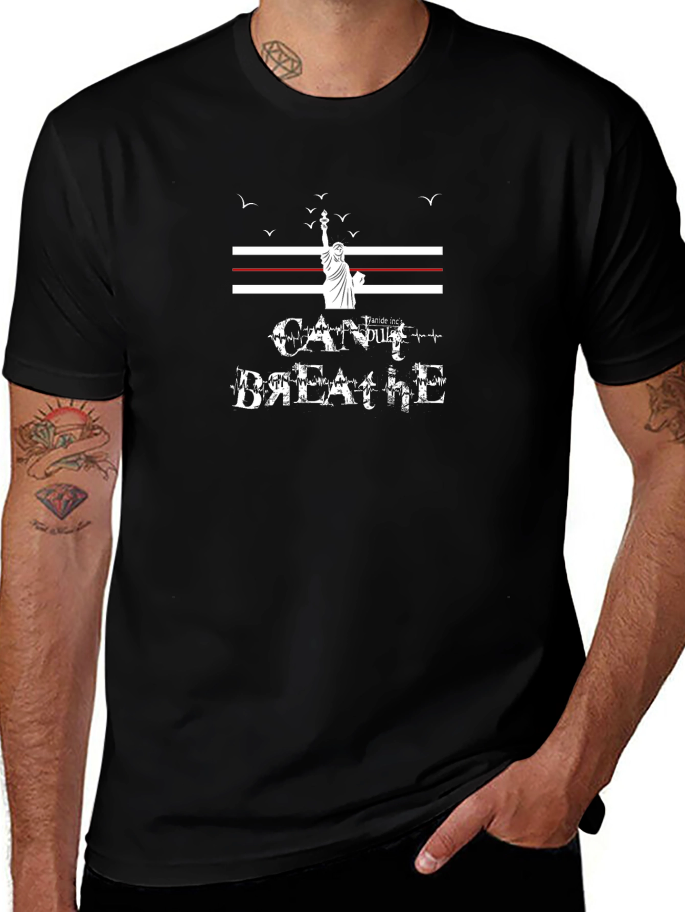 Statement T-Shirt - Cant Breathe Liberty Design