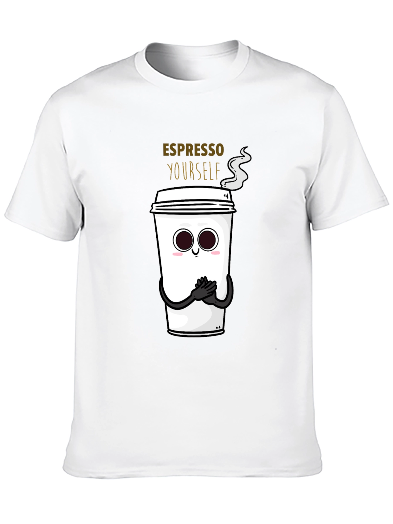 Espresso Yourself Graphic T-Shirt - Black Cotton Blend