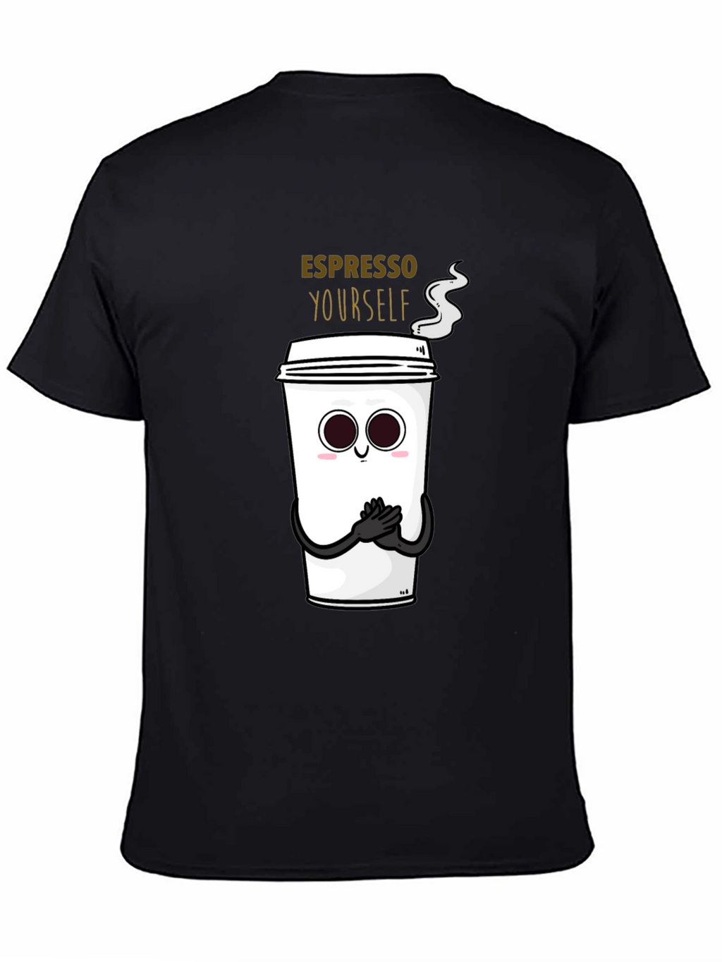 Espresso Yourself Graphic T-Shirt - Black Cotton Blend