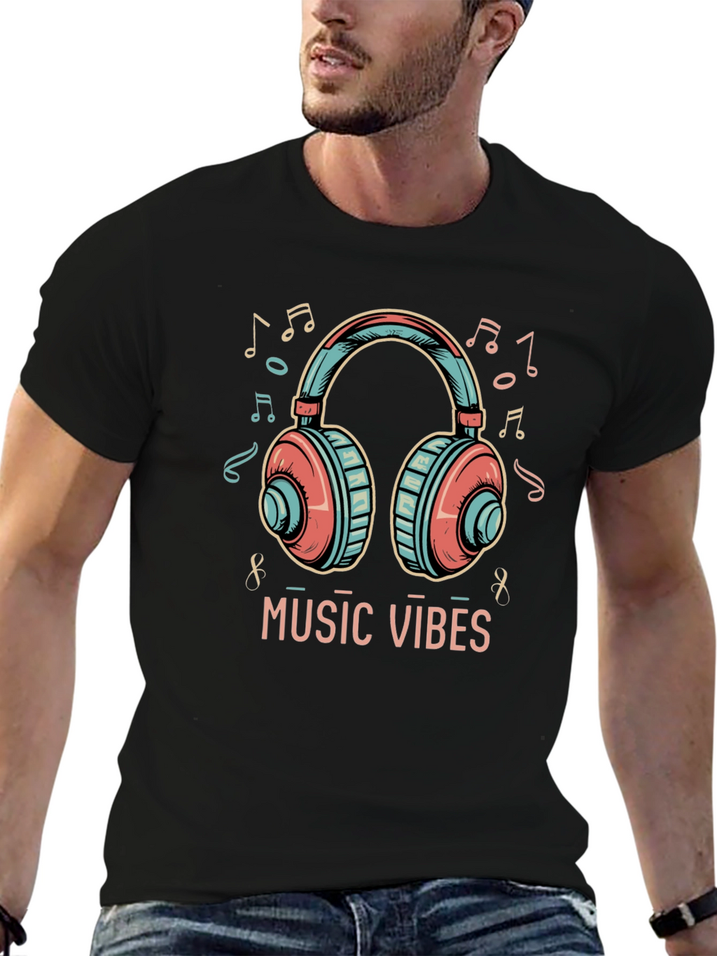 Music Vibes Graphic T-Shirt