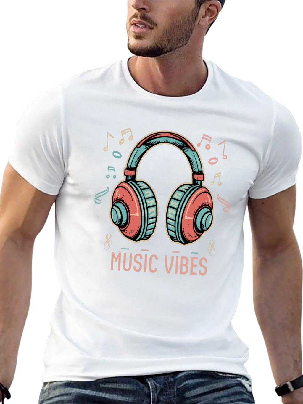 Music Vibes Graphic T-Shirt