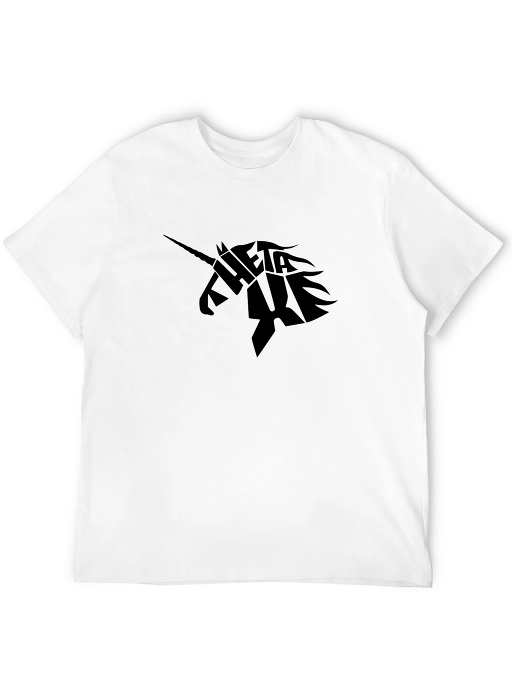 Theta Xi Unicorn Black T-Shirt