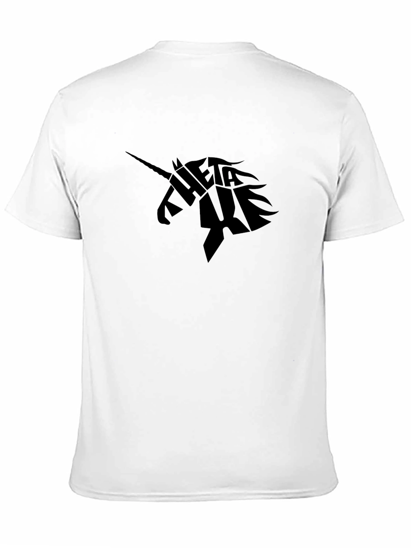Theta Xi Unicorn Black T-Shirt