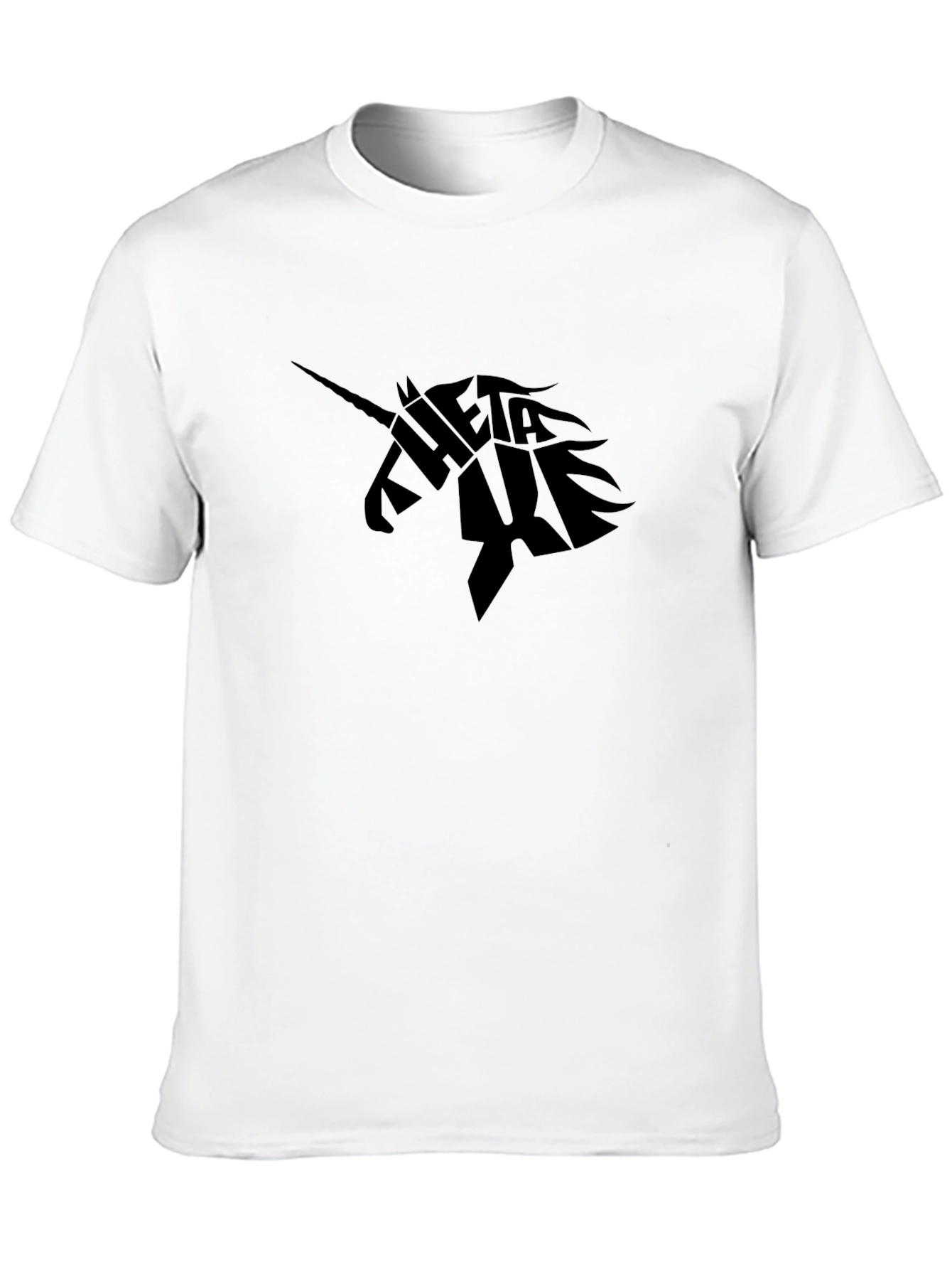 Theta Xi Unicorn Black T-Shirt