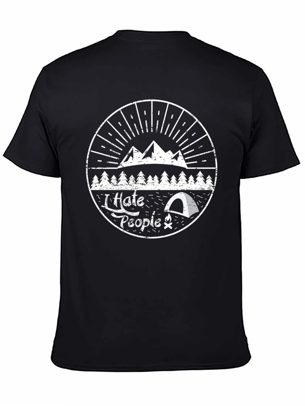 I Hate People Camping T-Shirt - Introvert Nature Tee