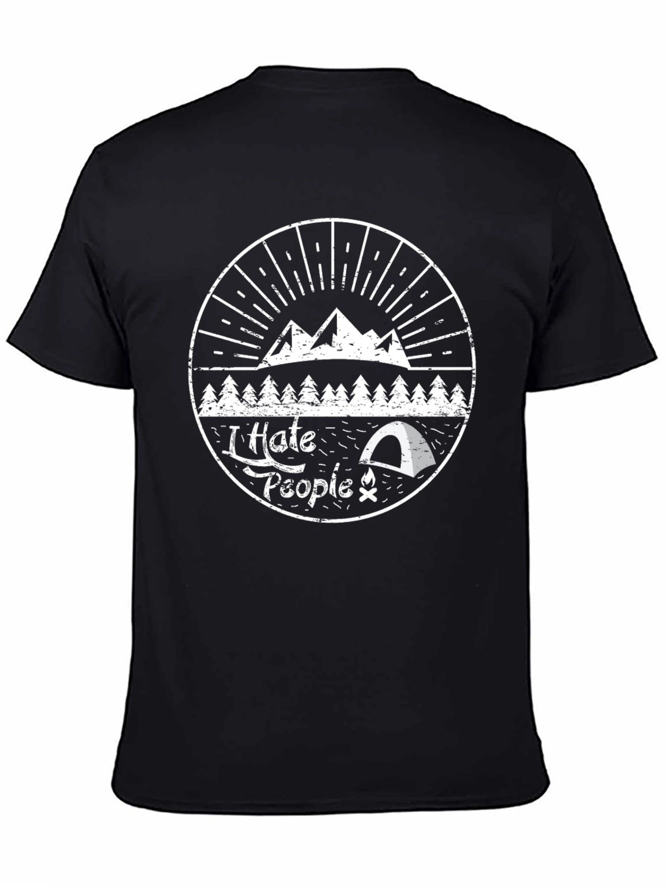 I Hate People Camping T-Shirt - Introvert Nature Tee