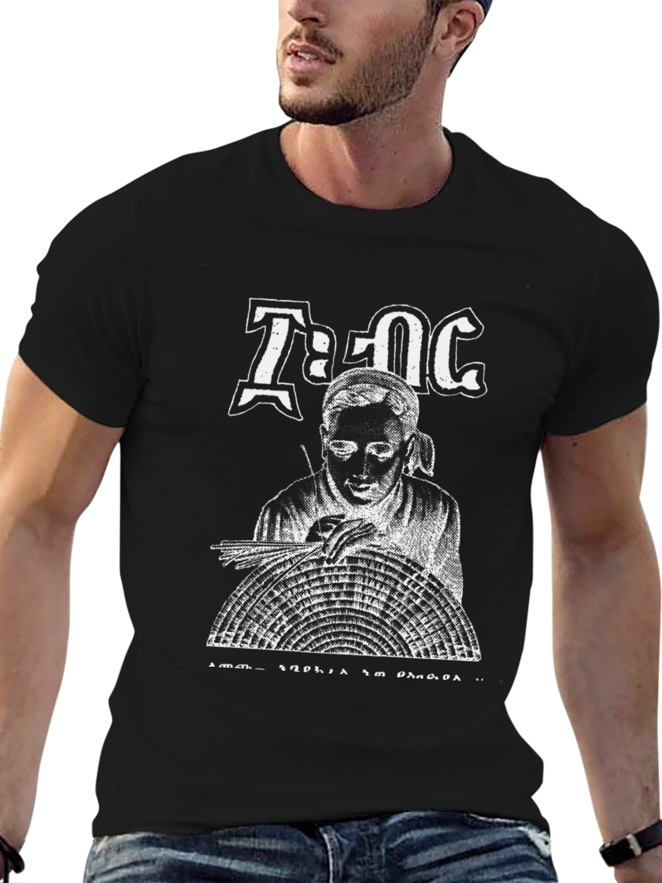 Unique Black Graphic T-Shirt