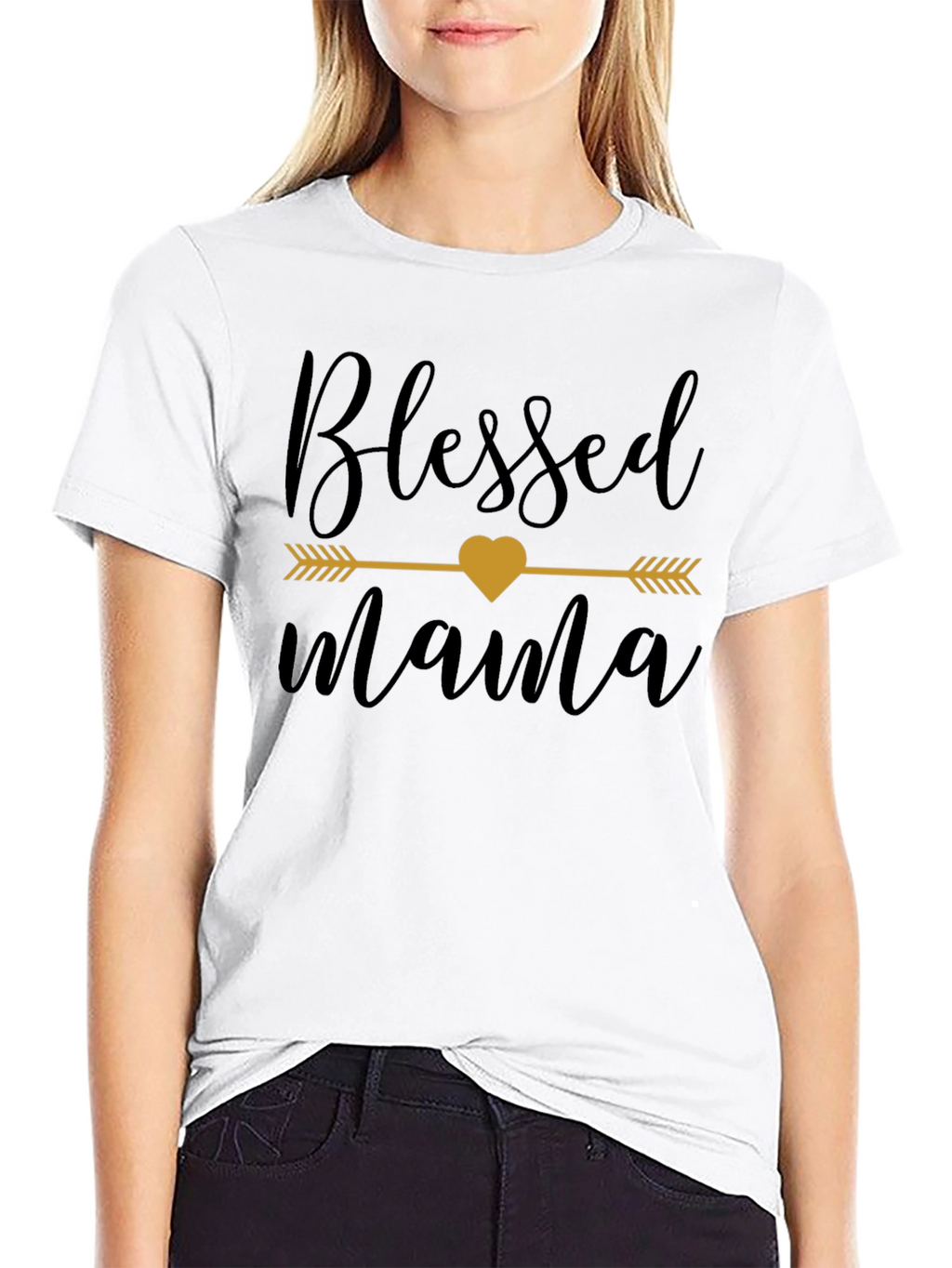 Blessed Mama T-Shirt - Stylish Womens Tee