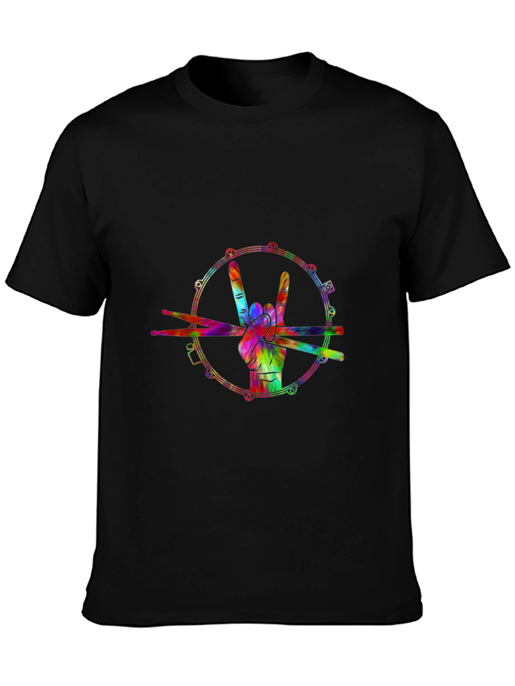 Rock On Drummer Graphic Tee
