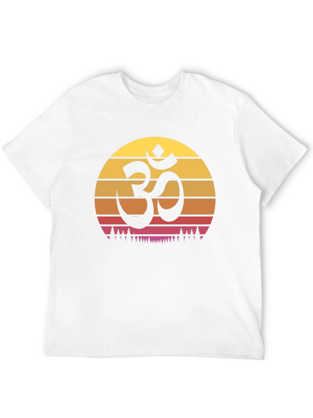 Om Symbol Sunset Graphic Tee - Yoga Meditation T-Shirt
