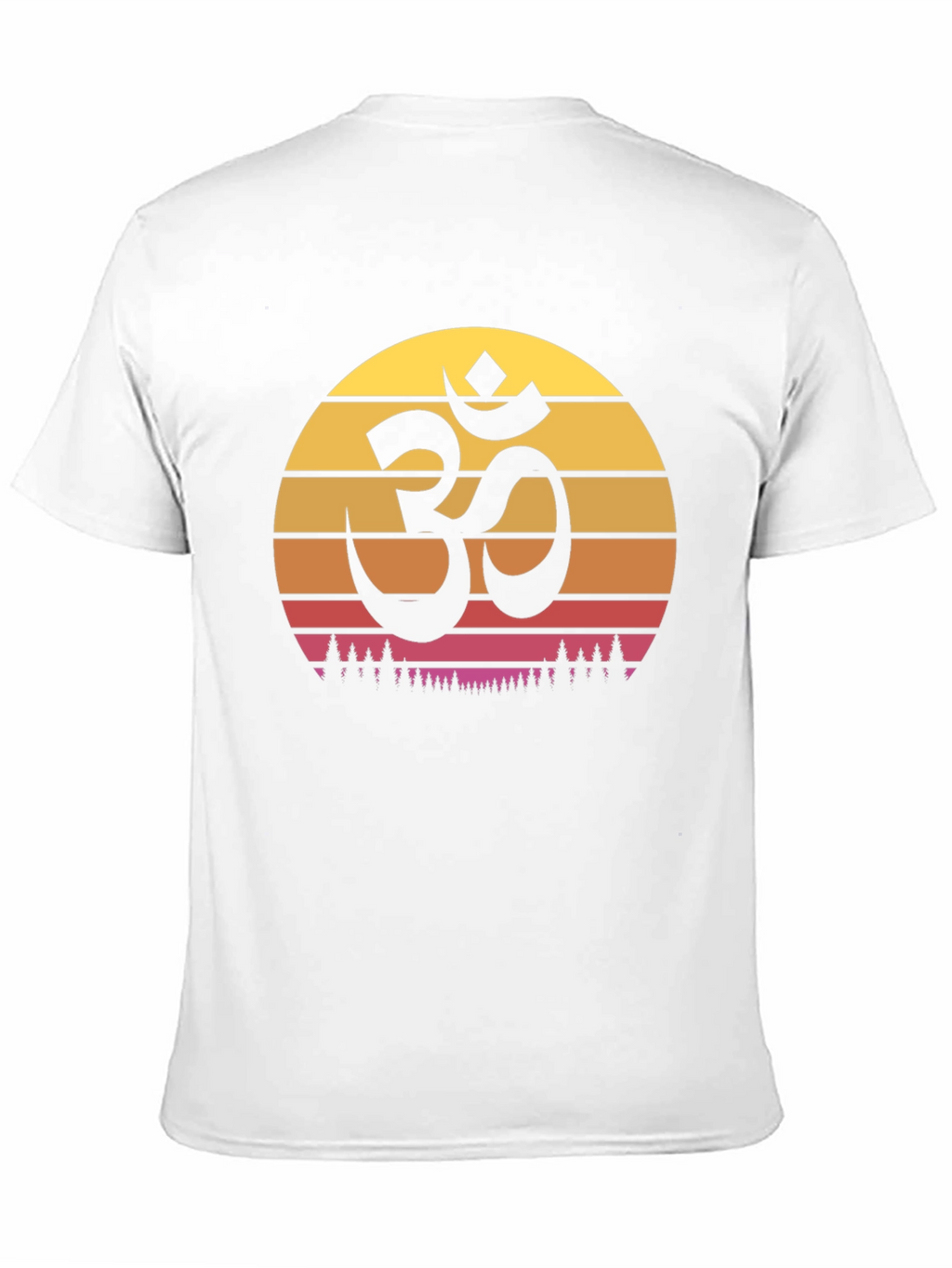 Om Symbol Sunset Graphic Tee - Yoga Meditation T-Shirt