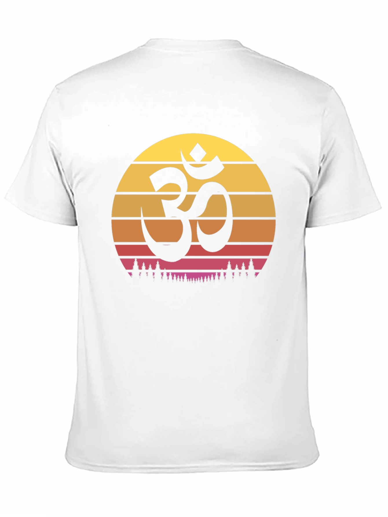 Om Symbol Sunset Graphic Tee - Yoga Meditation T-Shirt