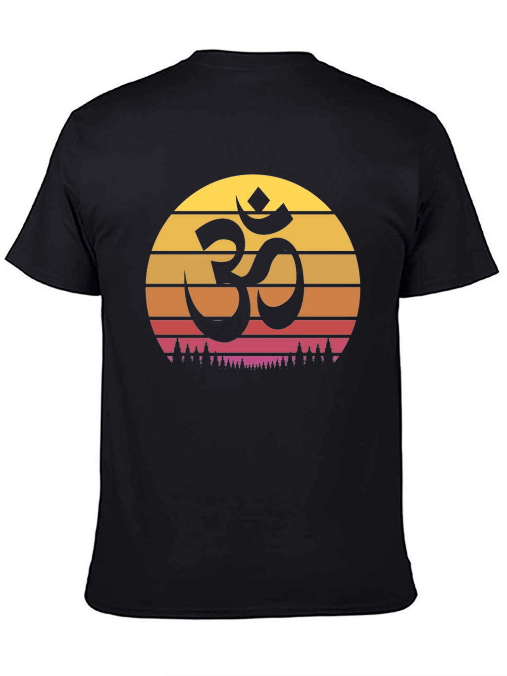 Om Symbol Sunset Graphic Tee - Yoga Meditation T-Shirt