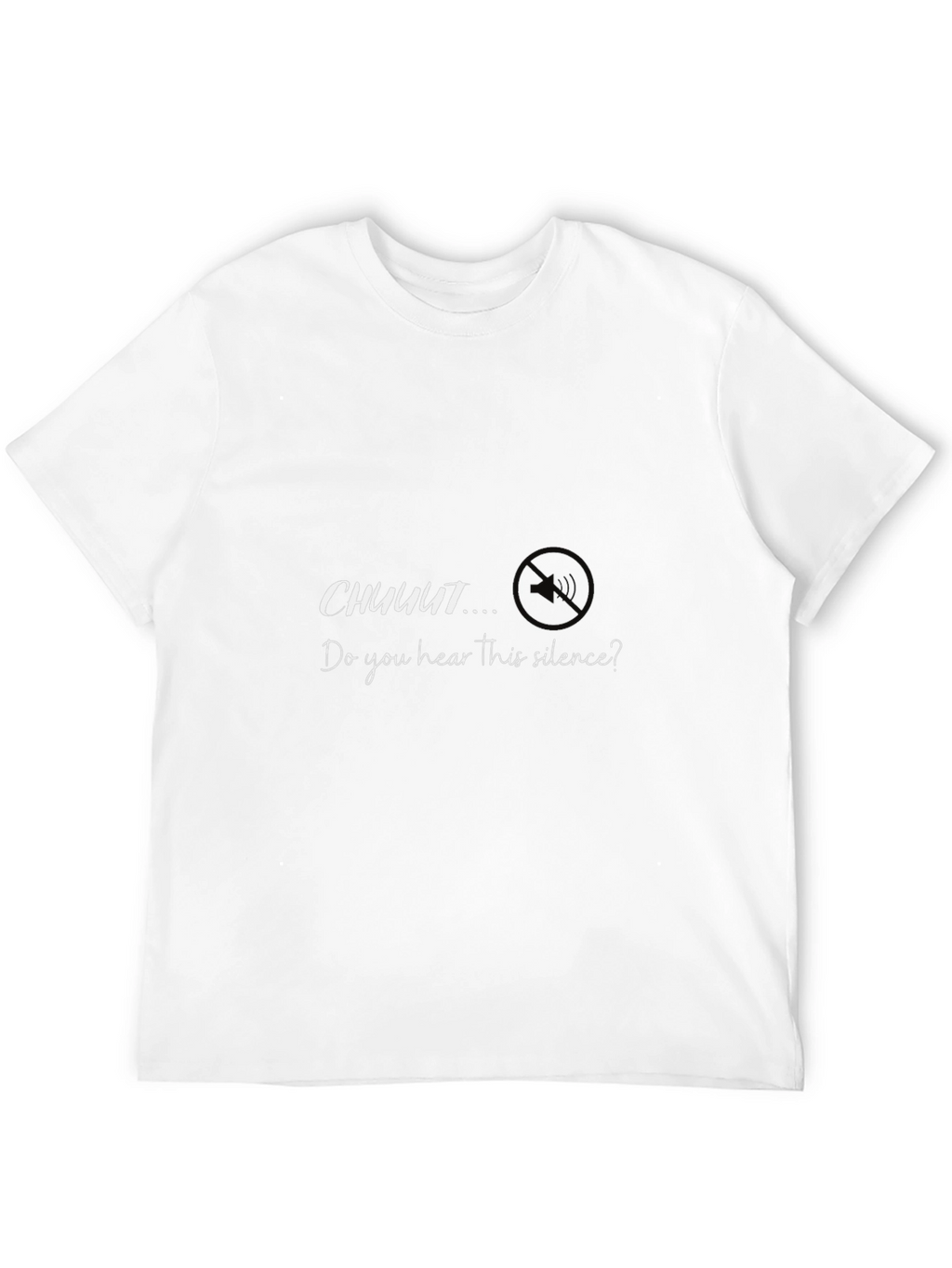 Silence Graphic Tee - Trendy Mens Black T-Shirt