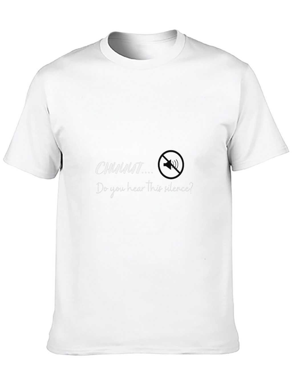 Silence Graphic Tee - Trendy Mens Black T-Shirt