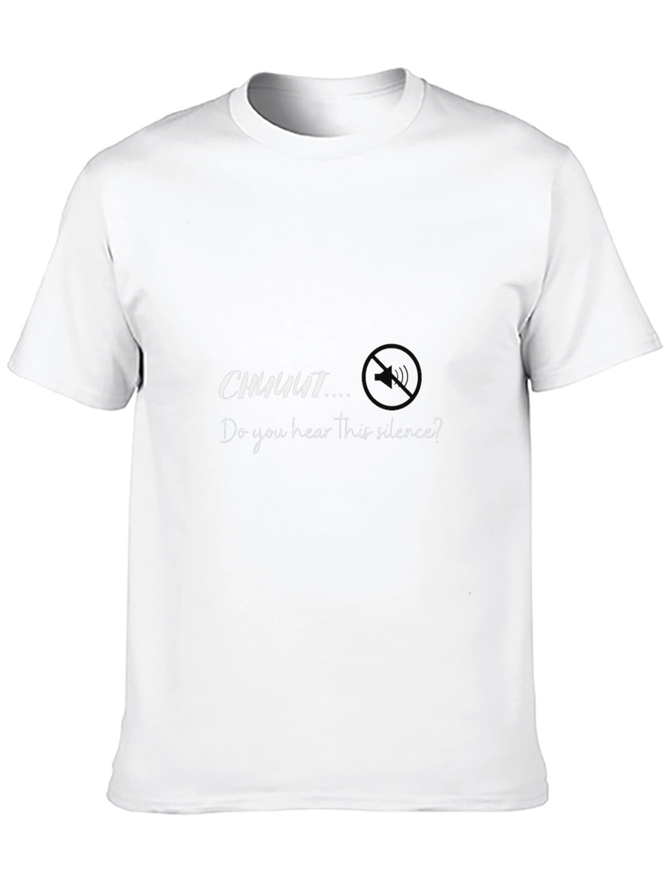 Silence Graphic Tee - Trendy Mens Black T-Shirt