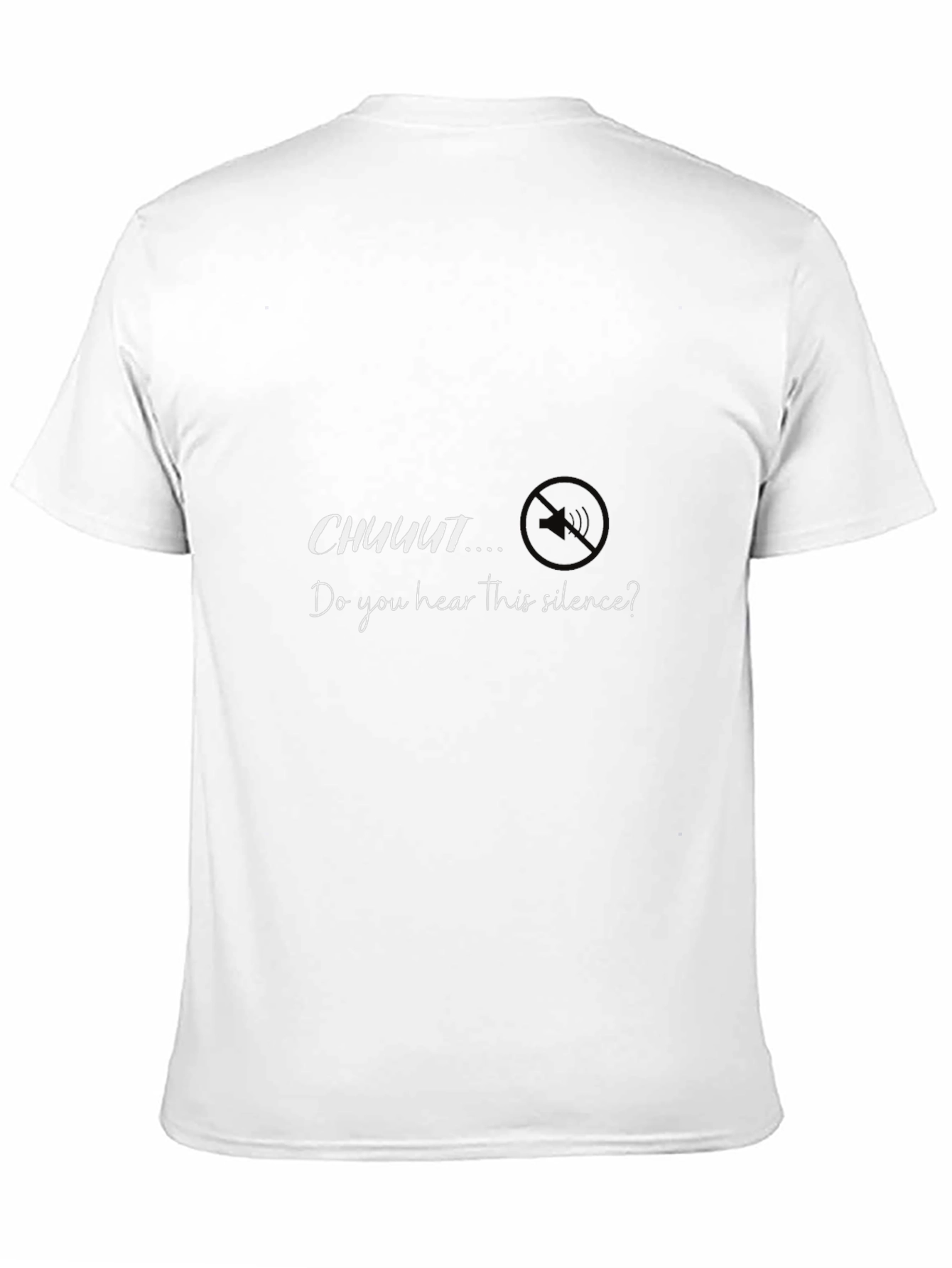 Silence Graphic Tee - Trendy Mens Black T-Shirt