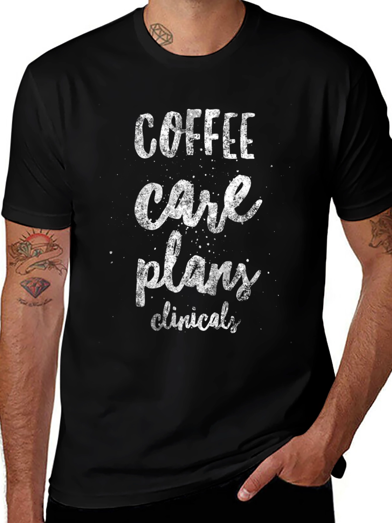 Coffee Care Plans Clinicals Black T-Shirt