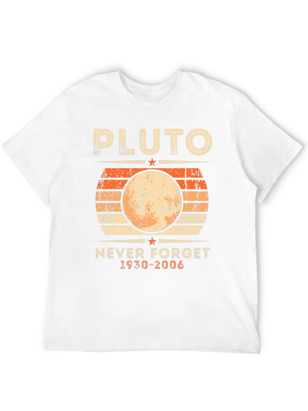 Pluto Never Forget T-Shirt - Retro Planet Design