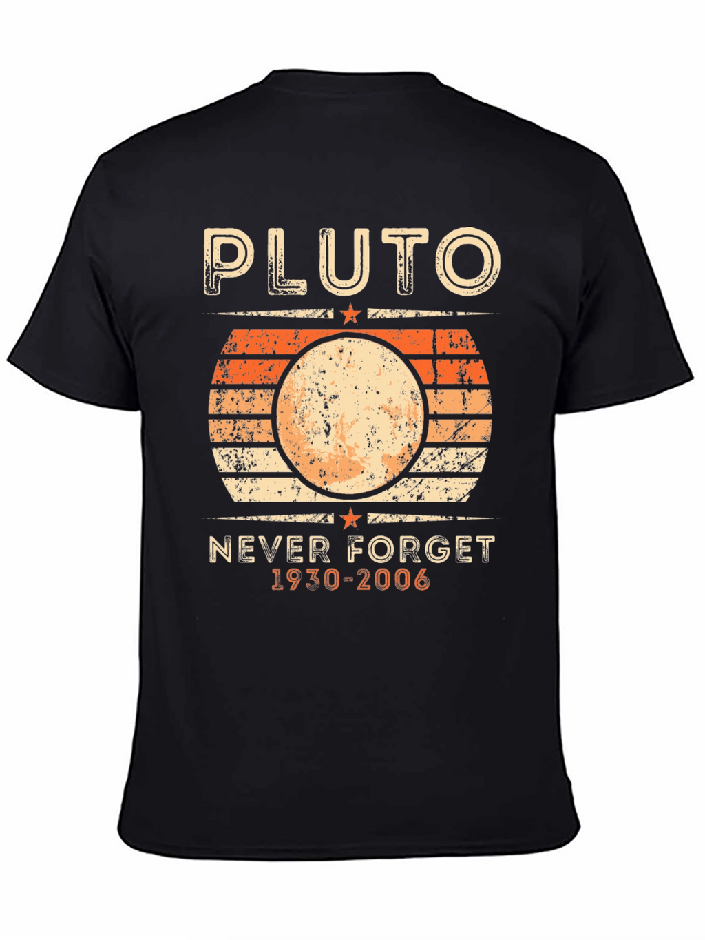 Pluto Never Forget T-Shirt - Retro Planet Design