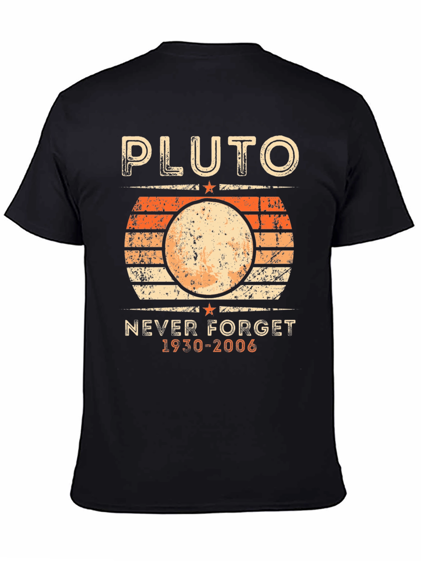Pluto Never Forget T-Shirt - Retro Planet Design