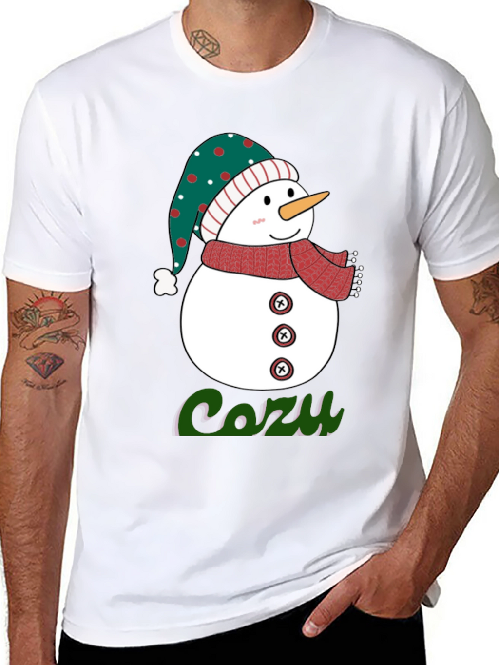Cozy Snowman Graphic Tee