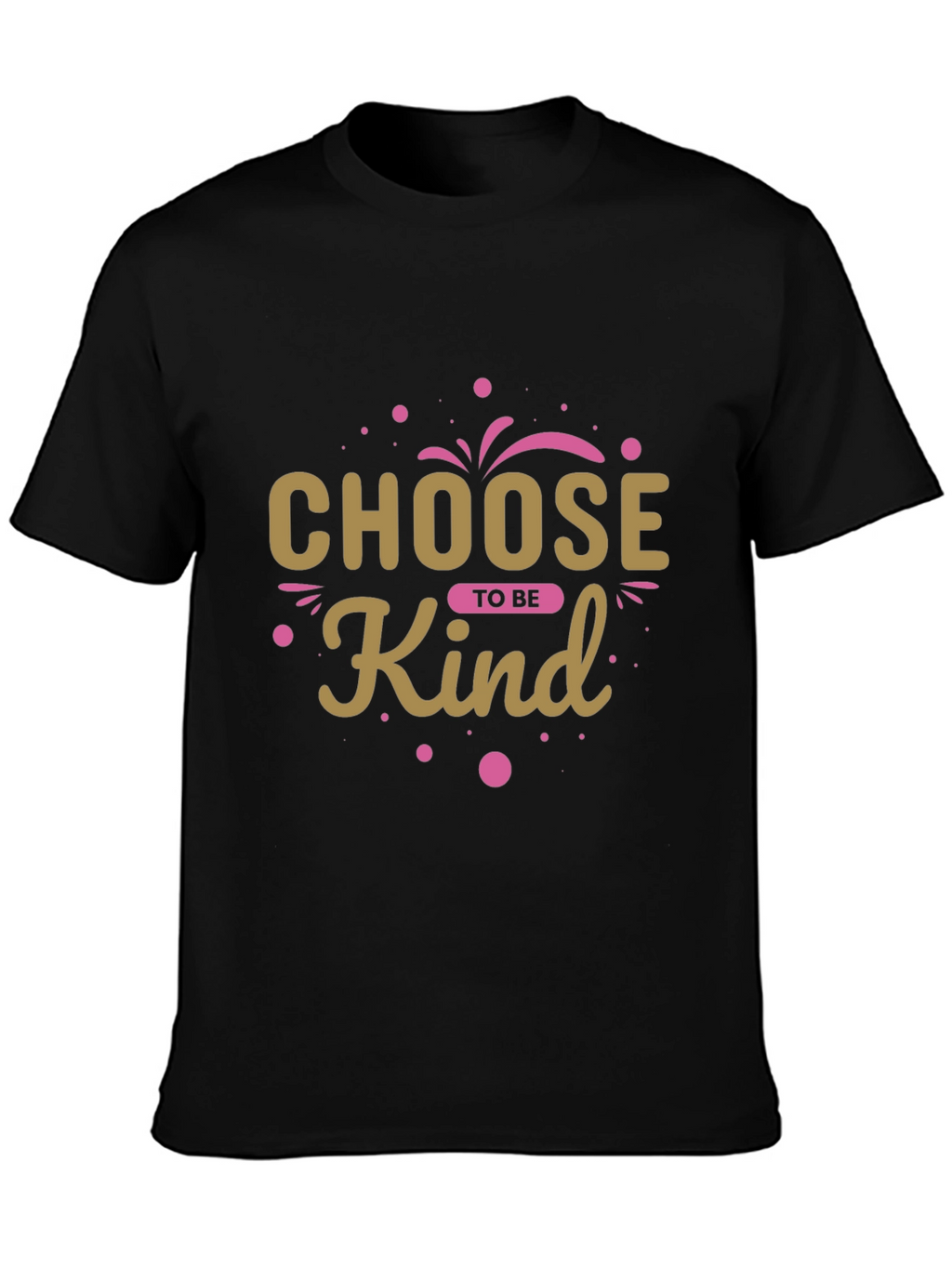 Choose To Be Kind Graphic Black T-Shirt