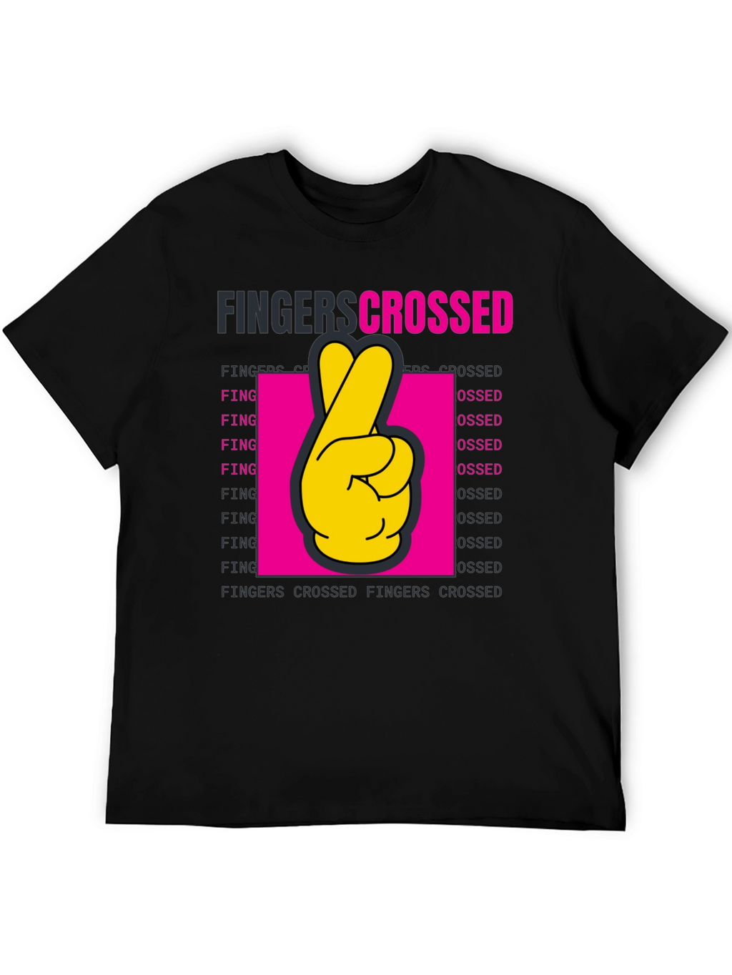 Fingers Crossed Graphic T-Shirt - Lucky Charm Tee