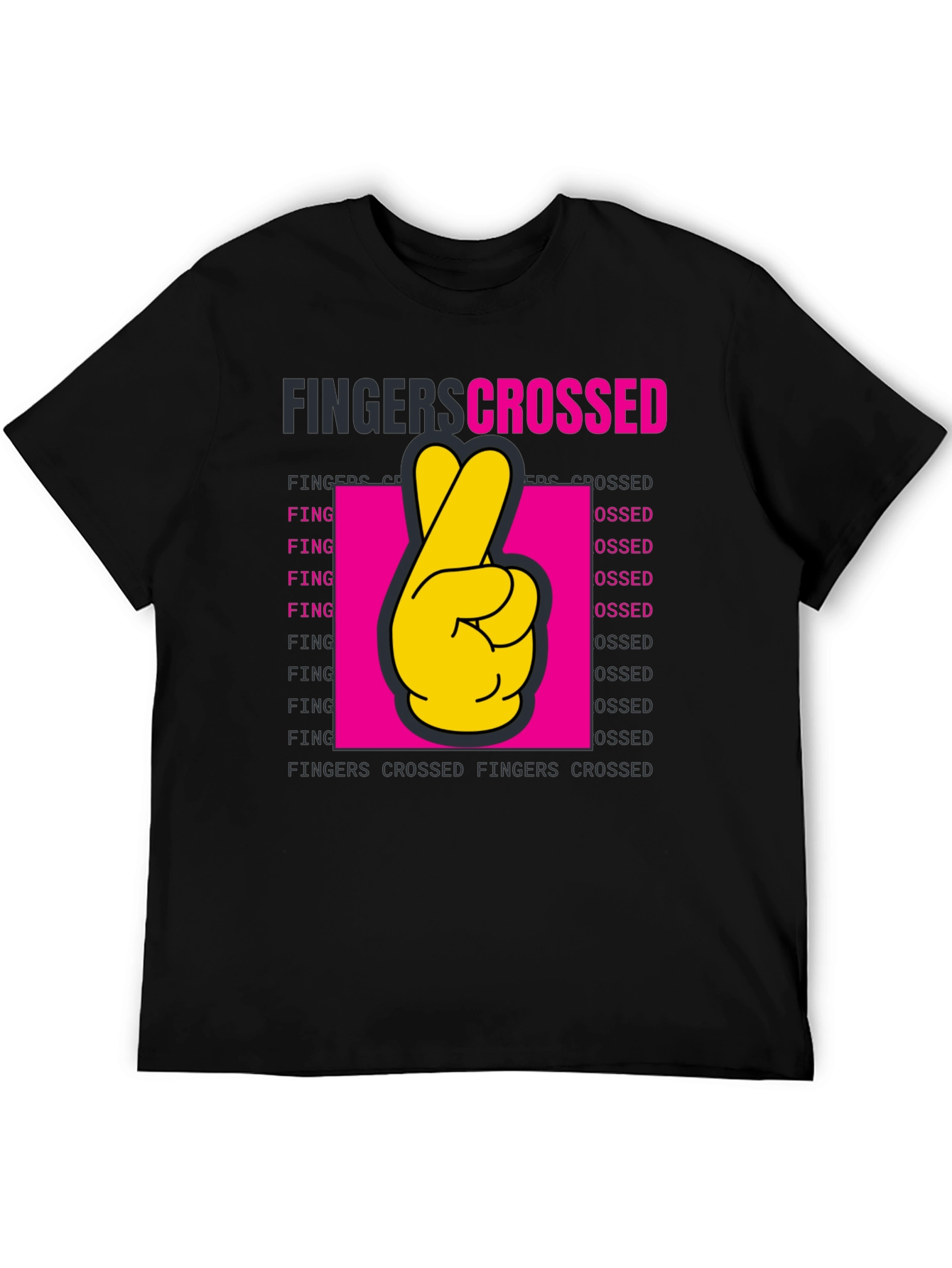 Fingers Crossed Graphic T-Shirt - Lucky Charm Tee