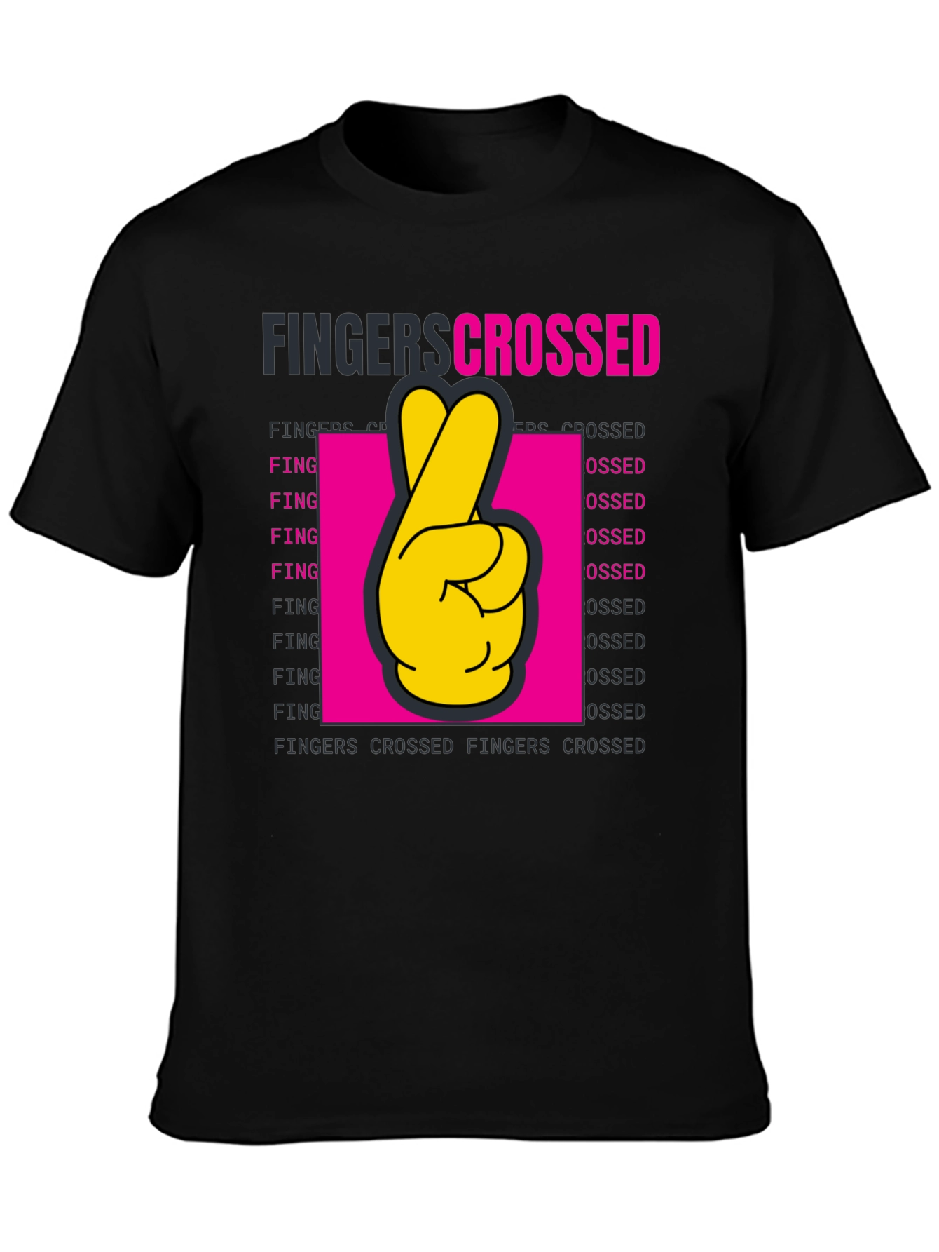 Fingers Crossed Graphic T-Shirt - Lucky Charm Tee