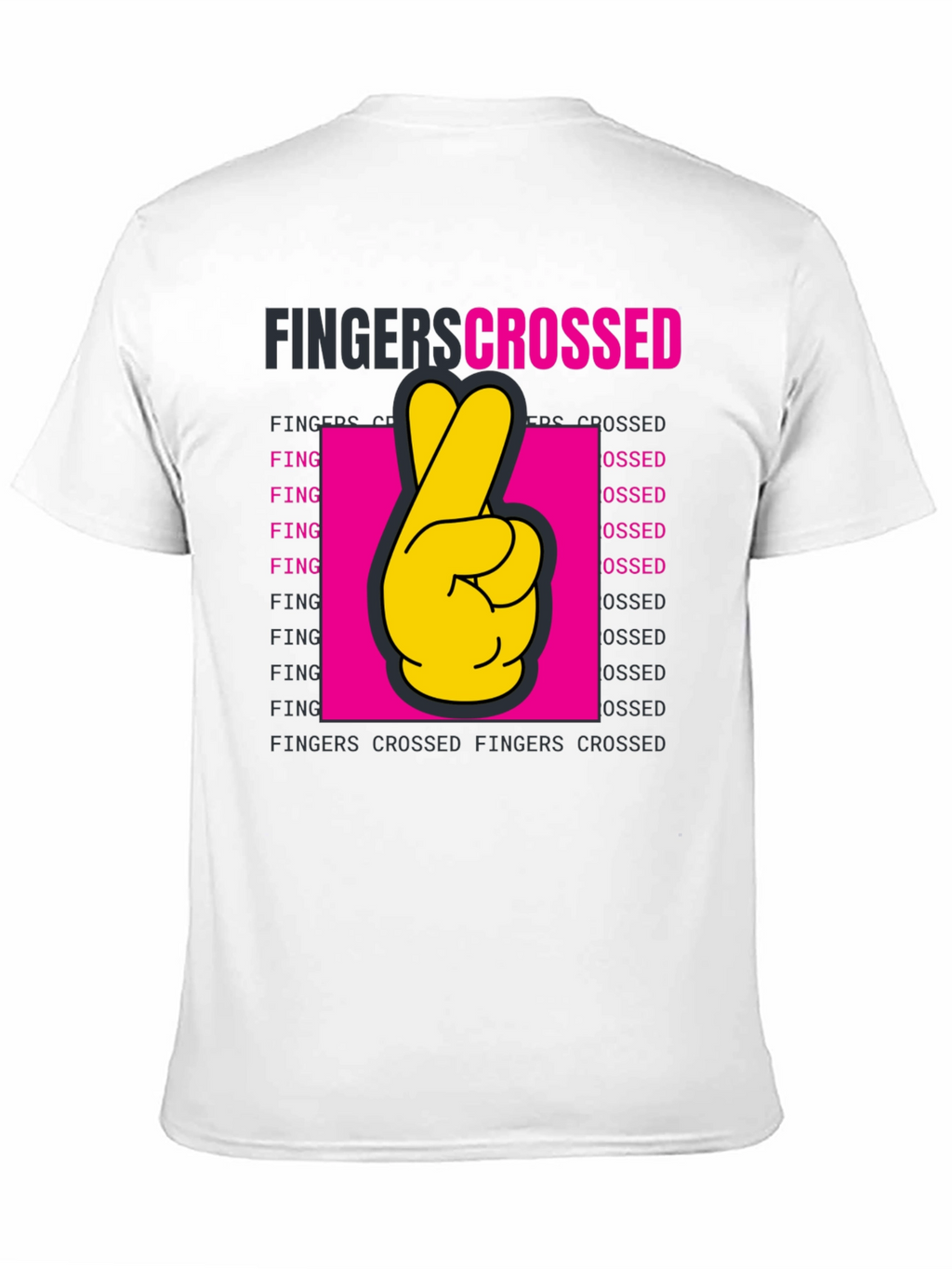 Fingers Crossed Graphic T-Shirt - Lucky Charm Tee