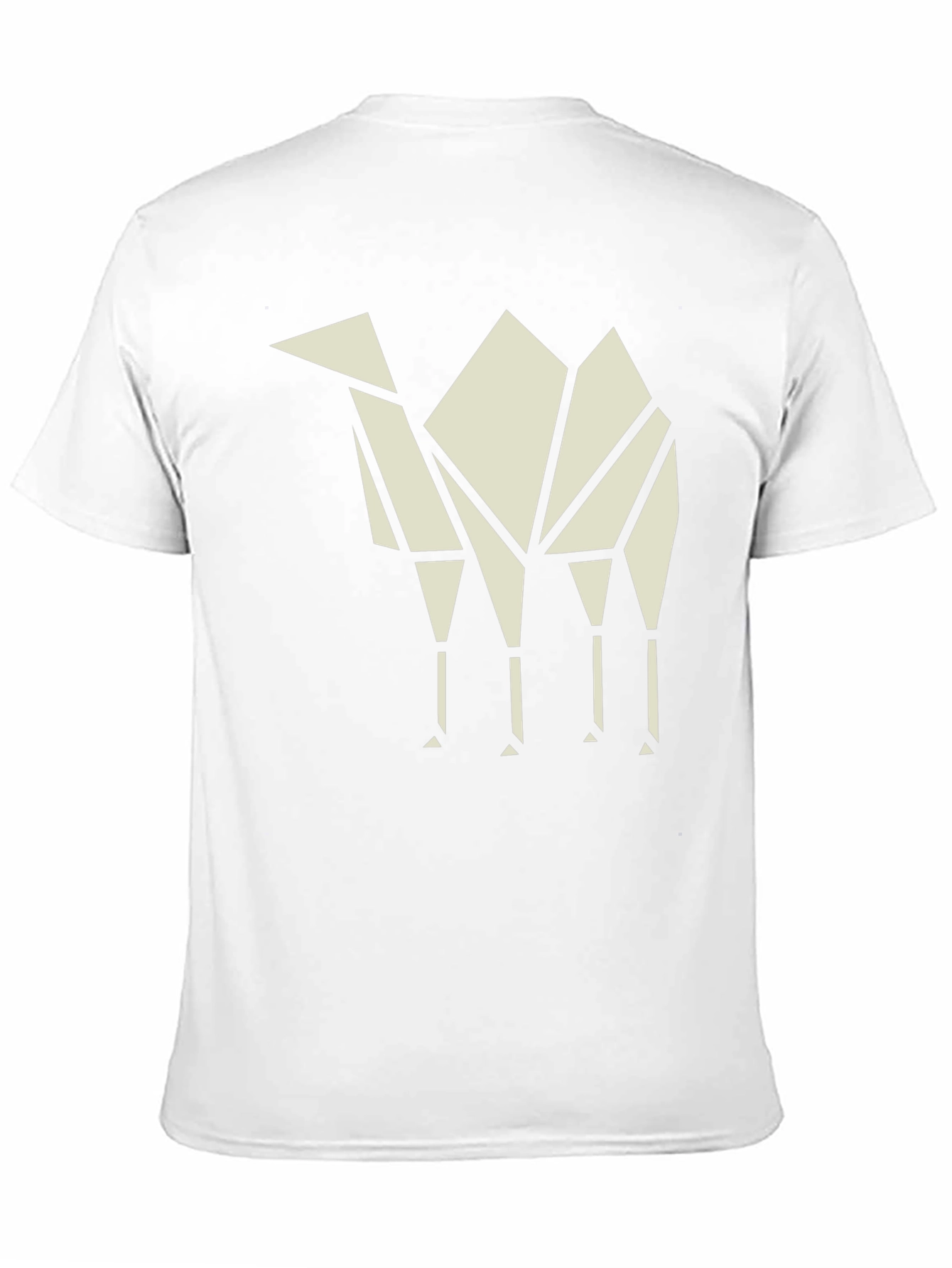 Geometric Camel T-Shirt - Modern Graphic Tee
