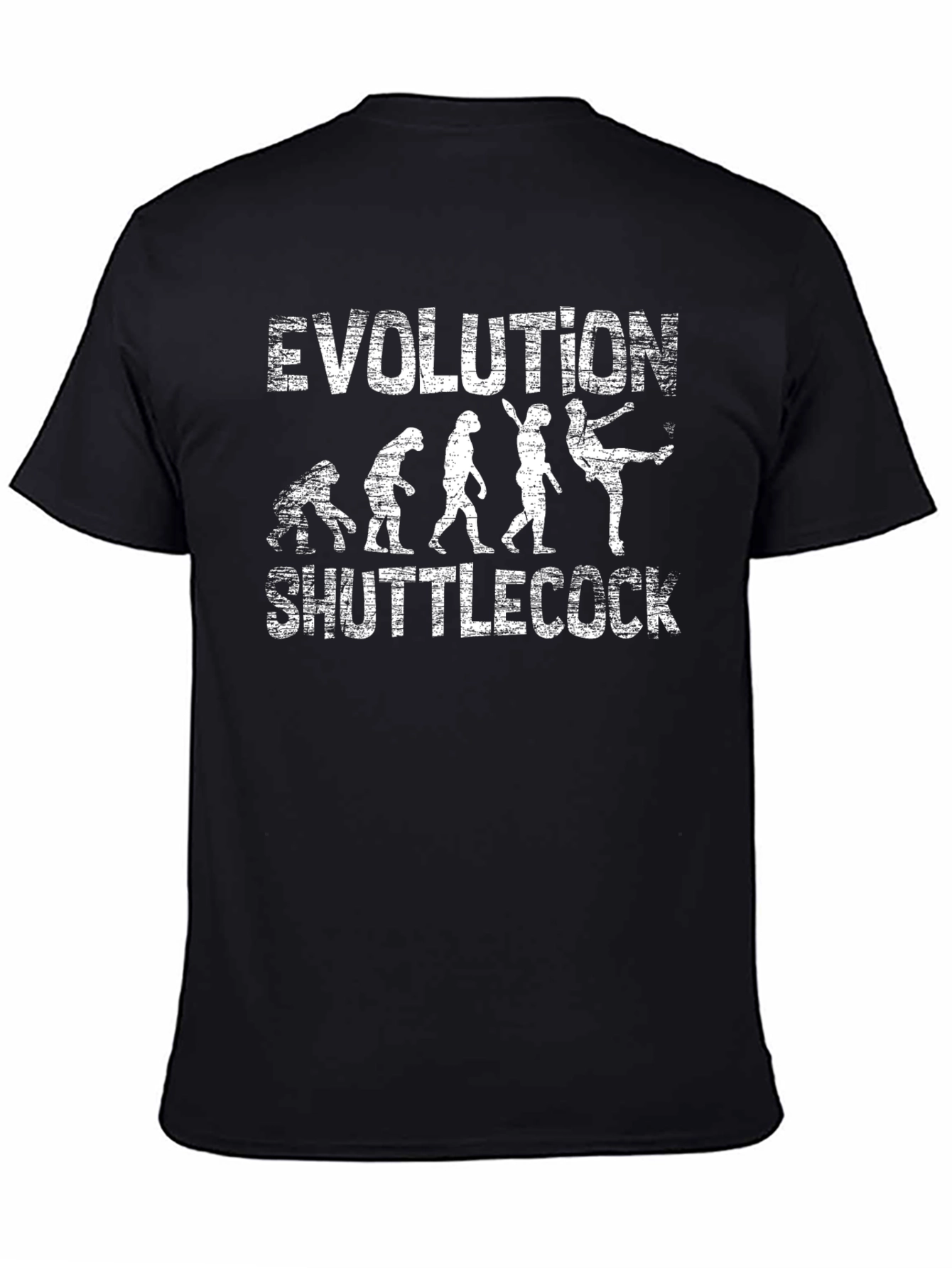 Evolution Shuttlecock T-Shirt - Funny Badminton Tee