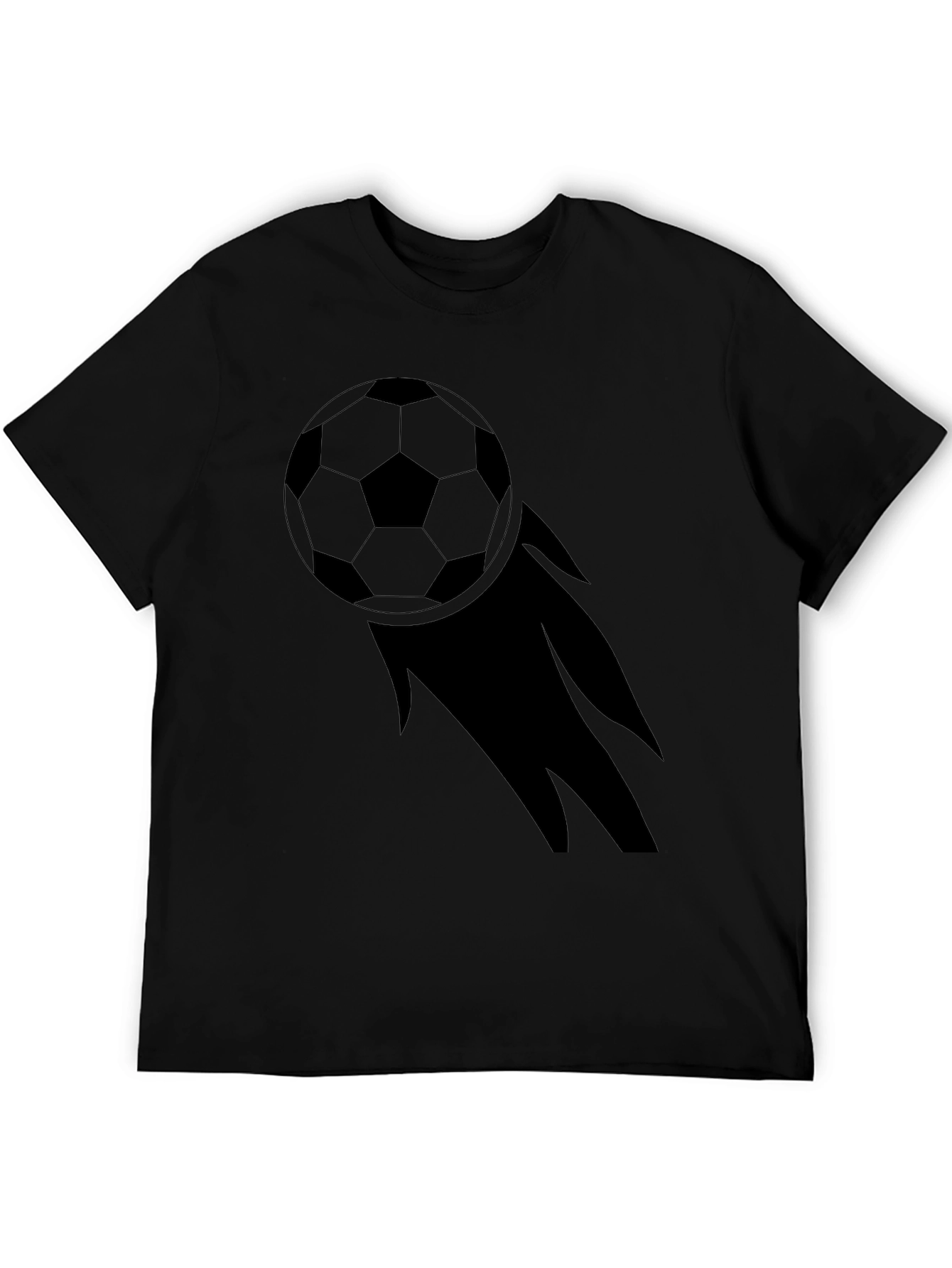 Soccer Ball Graphic Black Tee