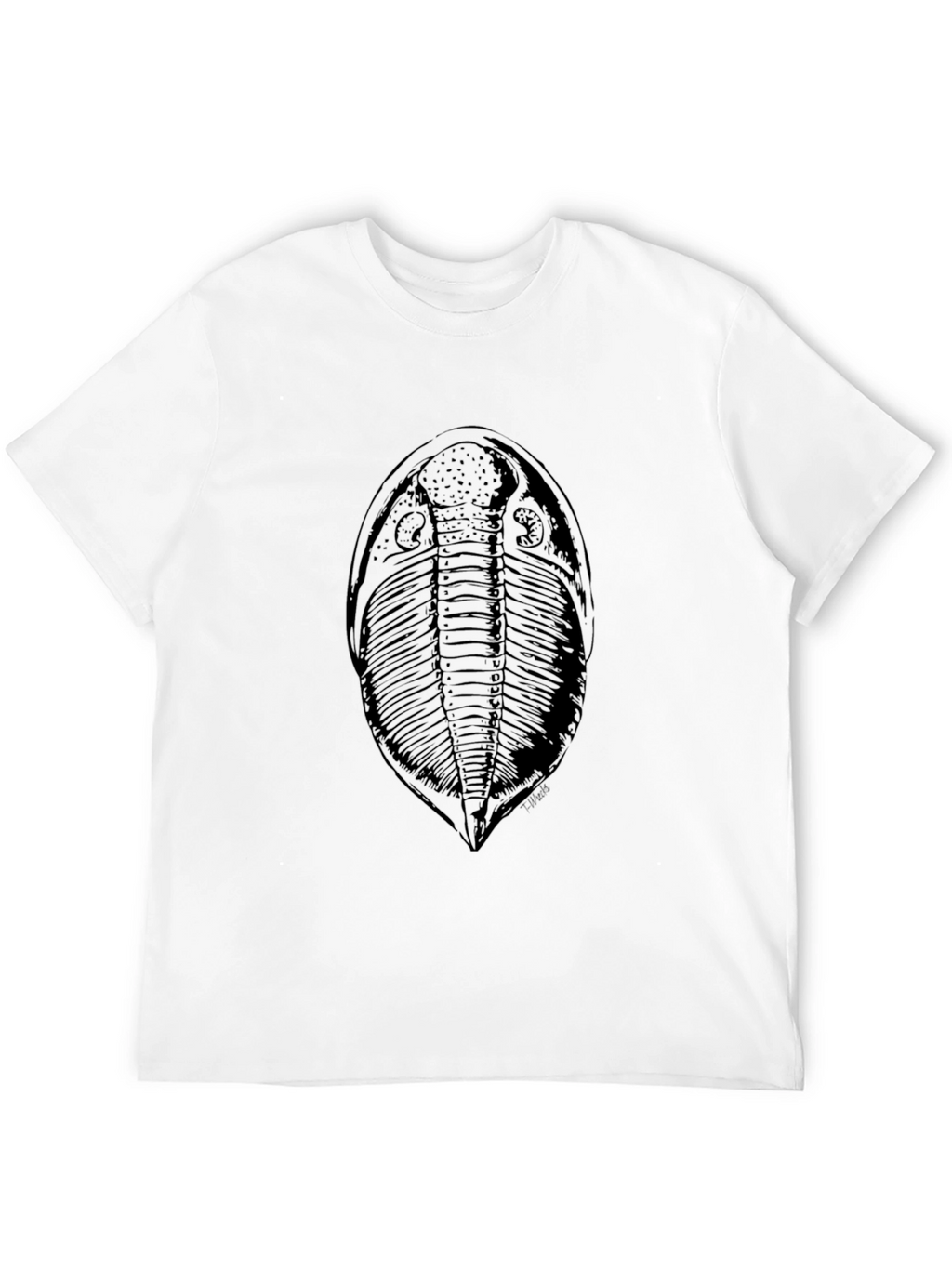 Fossil Print T-Shirt - Classic Black Tee