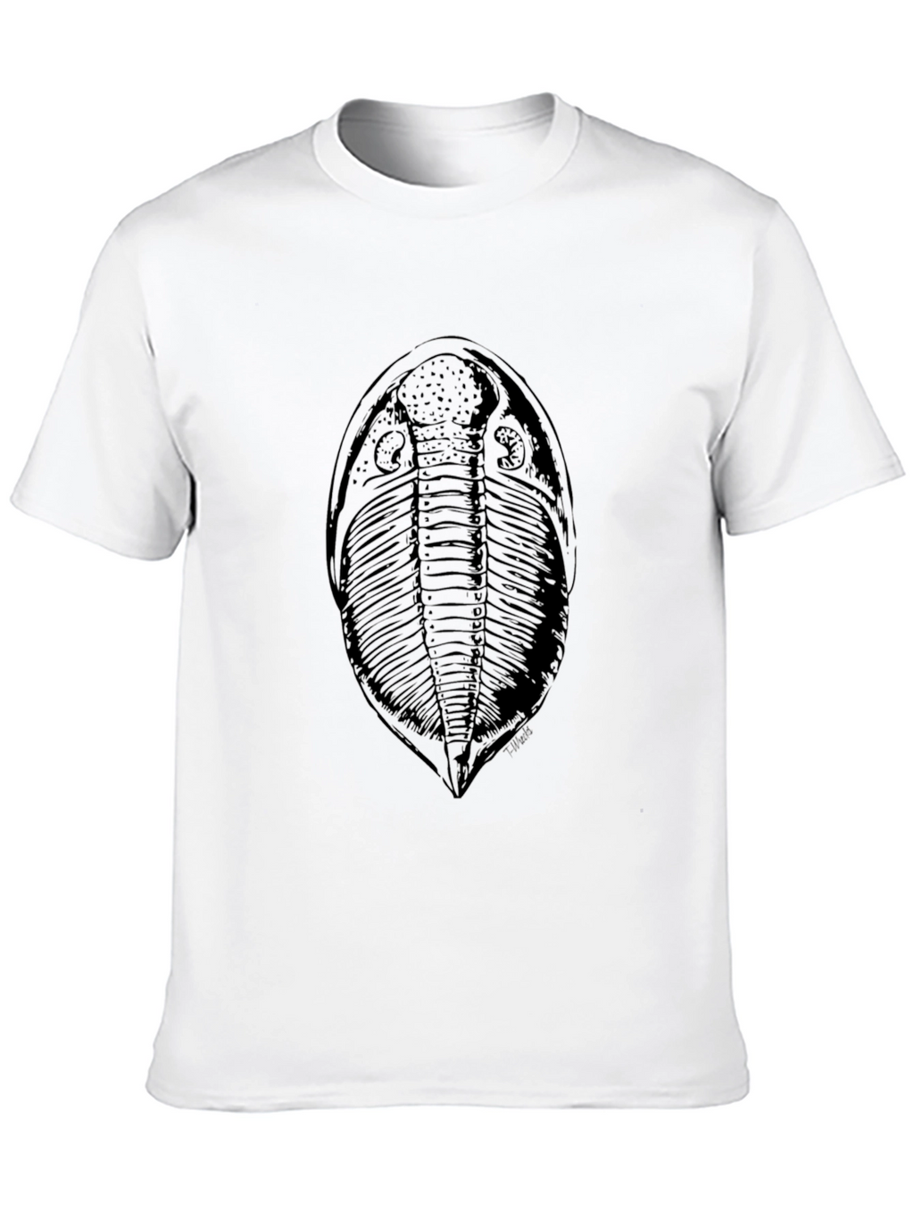 Fossil Print T-Shirt - Classic Black Tee