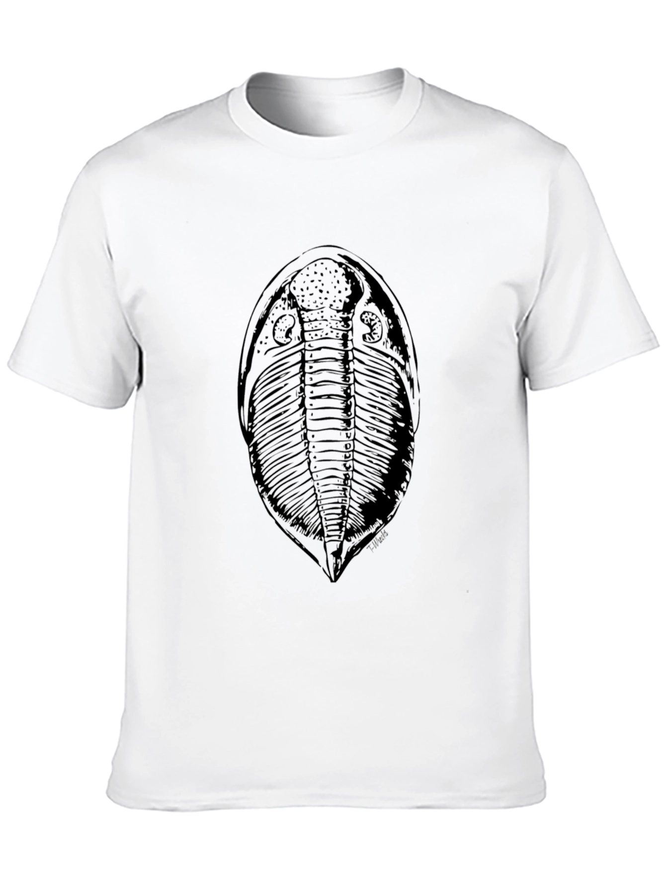 Fossil Print T-Shirt - Classic Black Tee