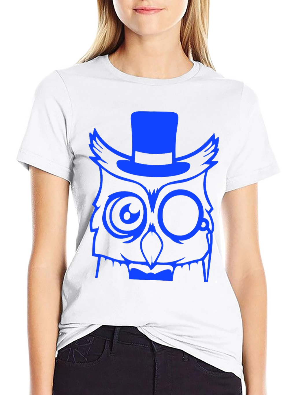 Owl Top Hat Graphic Tee - Unique Design T-Shirt