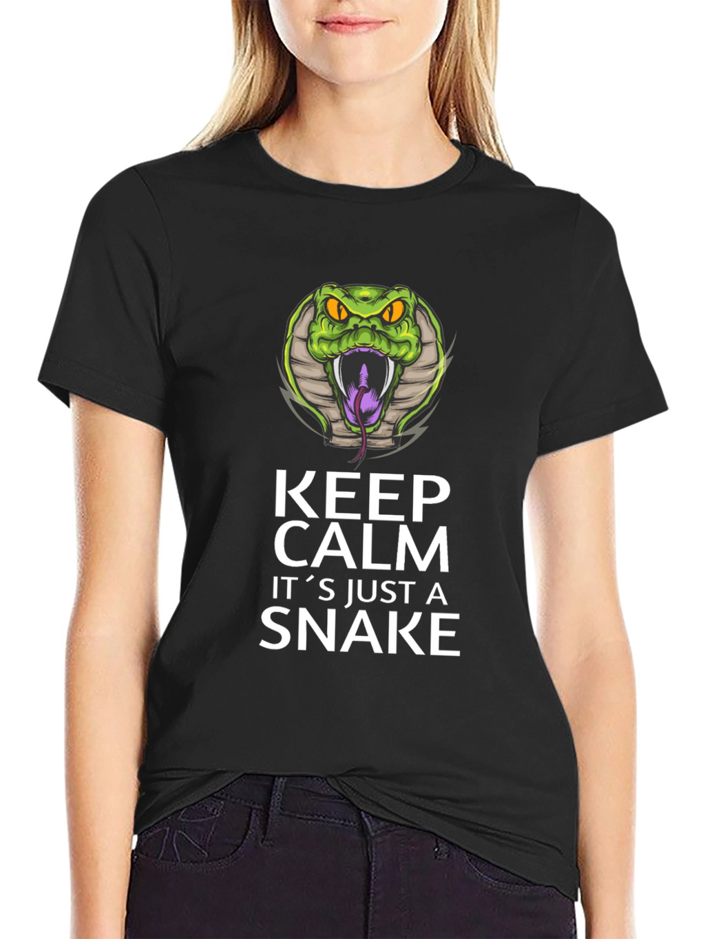 Keep Calm Snake Graphic Tee