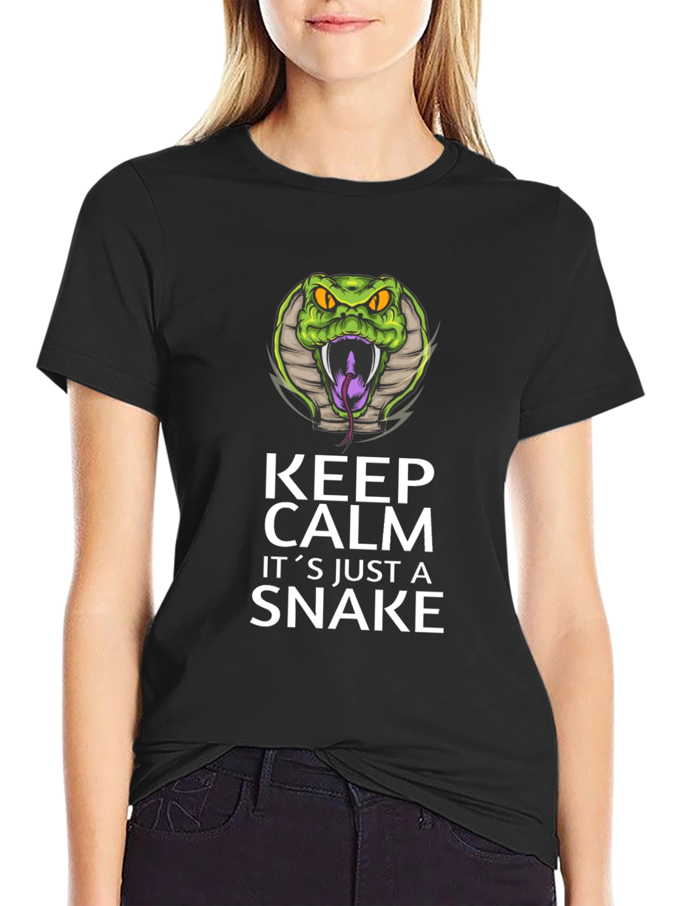 Keep Calm Snake Graphic Tee