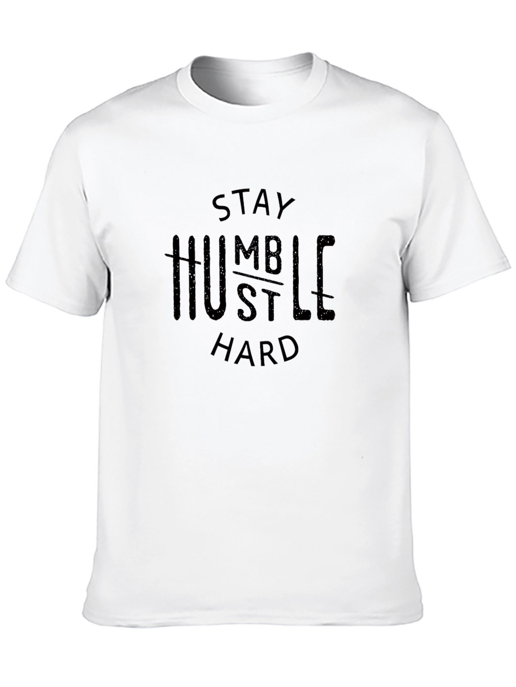 Stay Humble Hustle Hard Black Graphic Tee